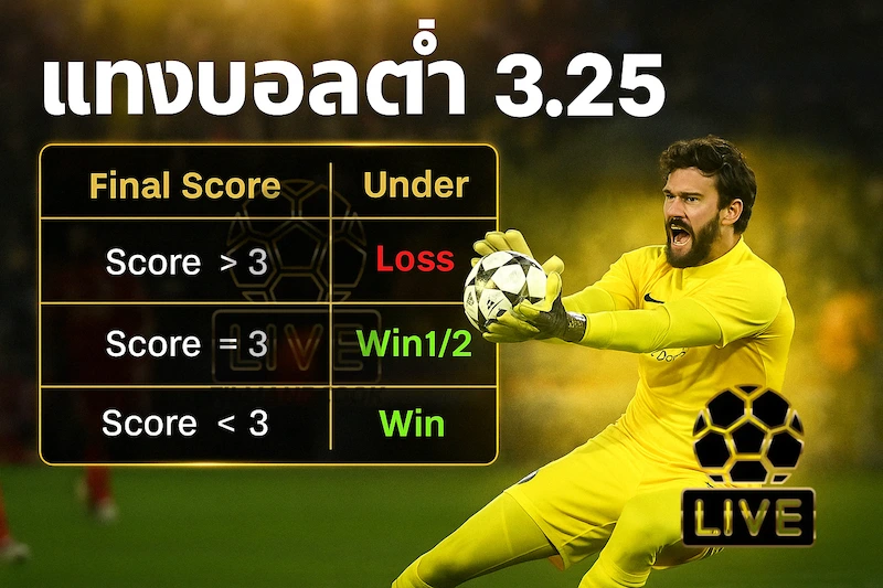 ราคาบอล 3.25 คือ